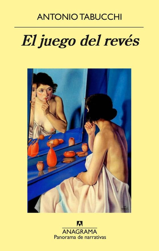 Portada de El juego del revés, de Antonio Tabucchi