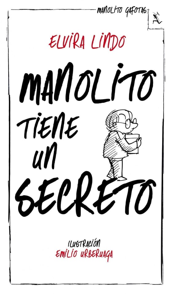 Portada de Manolito tiene un secreto, de Elvira Lindo