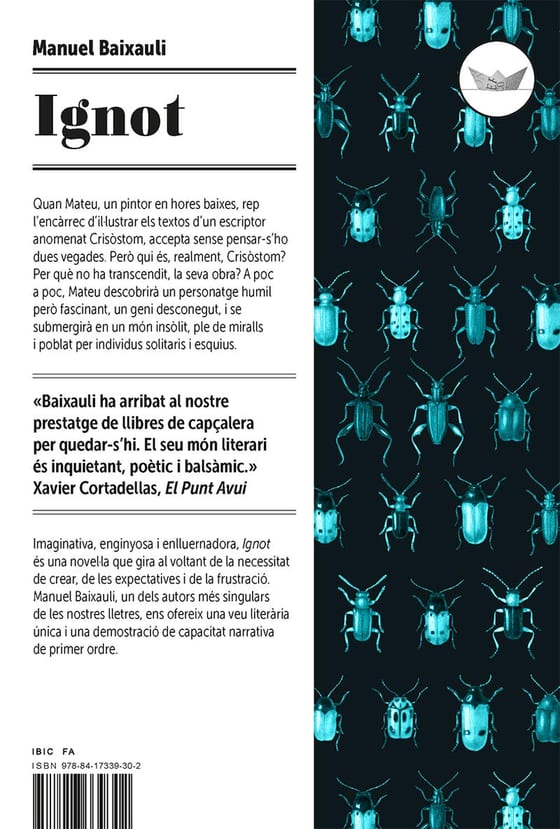 Coberta de Ignot, de Manuel Baixauli Mateu