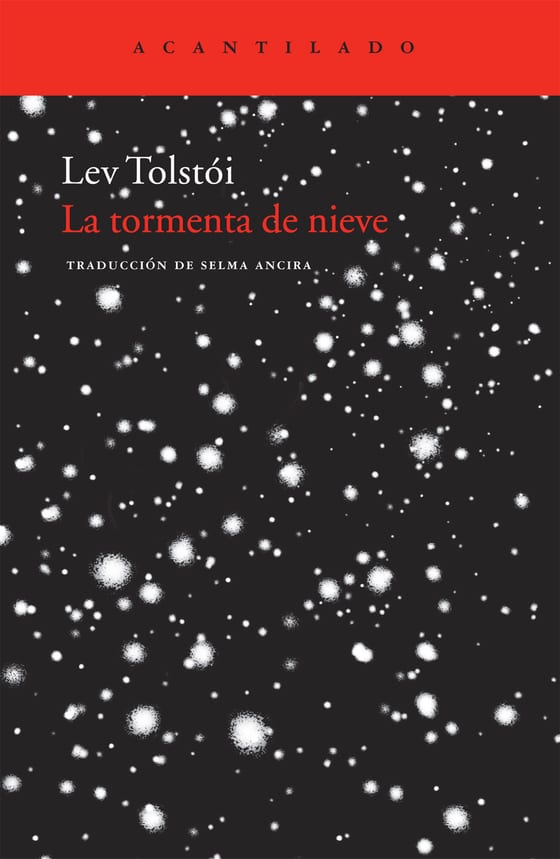 Coberta de La tormenta de nieve, de Lev Tolstói