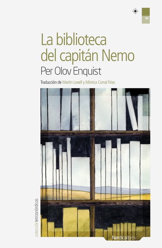 Coberta de La biblioteca del capitán Nemo, de Per Olov Enquist