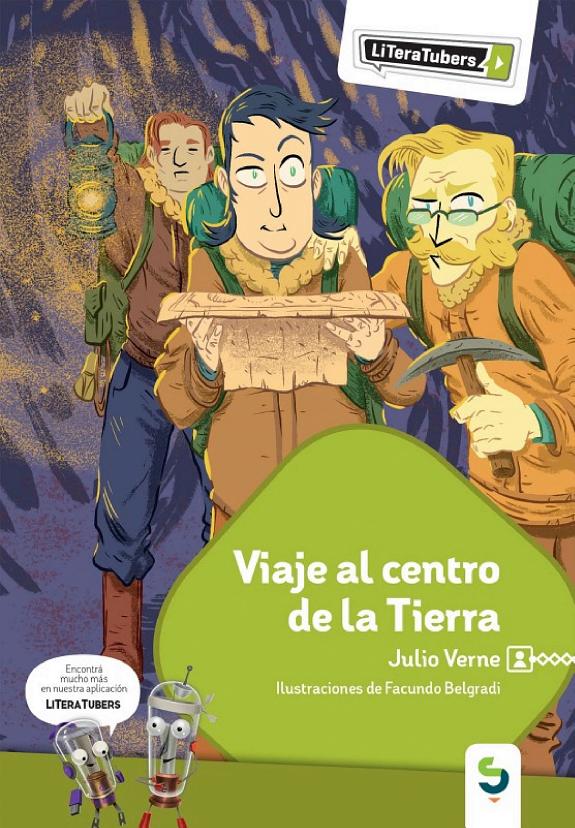 Portada de Viaje al centro de la Tierra (Julio Verne para niños), de Julio Verne