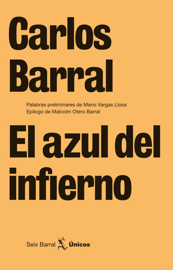 Portada de El azul del infierno, de Carlos Barral
