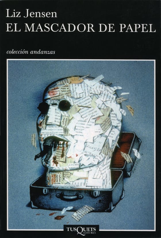 Portada de El mascador de papel, de Liz Jensen