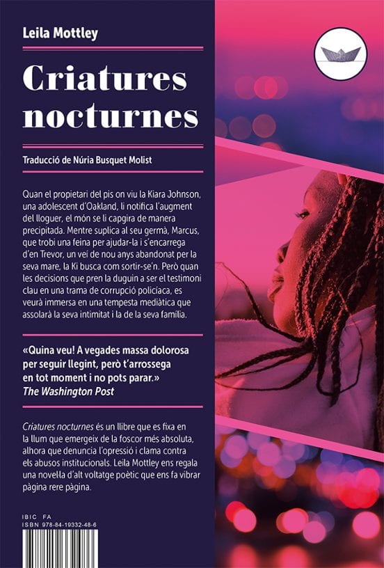 Coberta de Criatures nocturnes, de Leila Mottley
