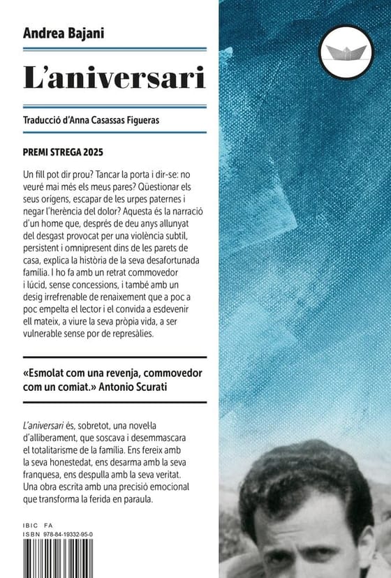 Coberta de L'aniversari, d'Andrea Bajani