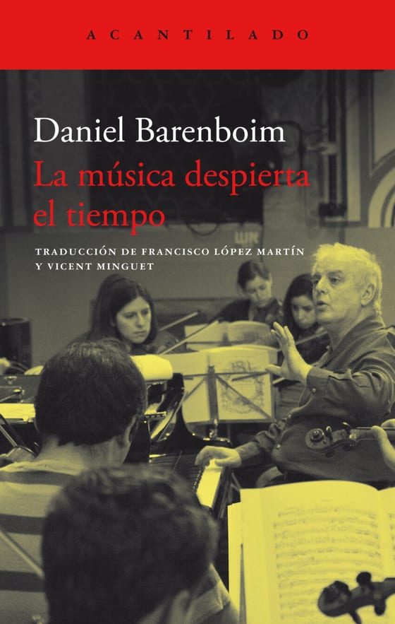 Coberta de La música despierta el tiempo, de Daniel Barenboim