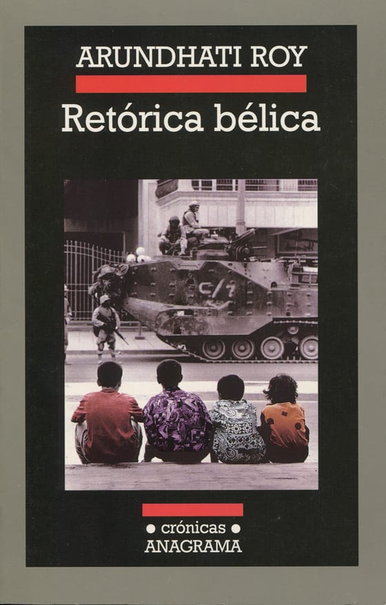 Portada de Retórica bélica, de Arundhati Roy