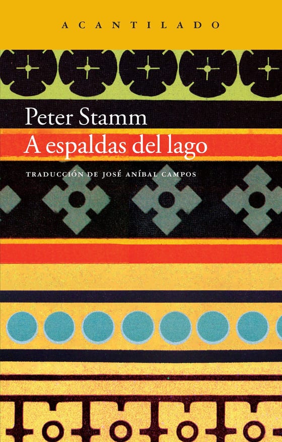 Coberta de A espaldas del lago, de Peter Stamm