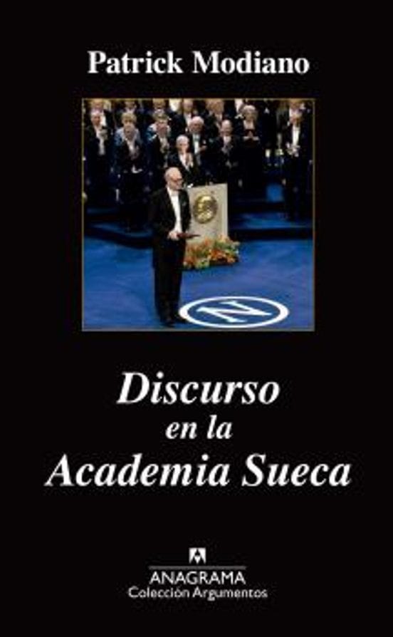Portada de Discurso en la Academia Sueca, de Patrick Modiano