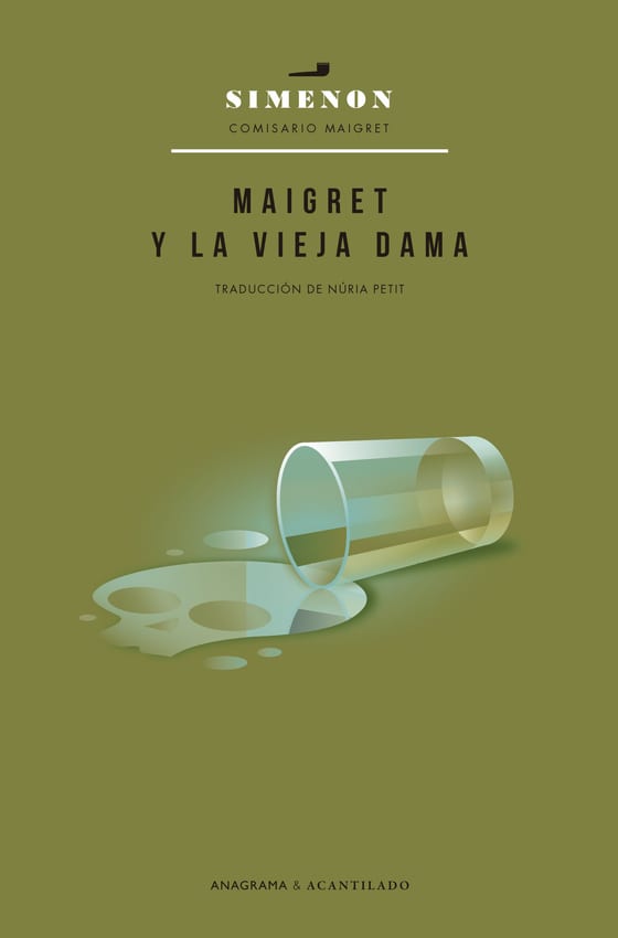 Coberta de Maigret y la vieja dama, de Georges Simenon
