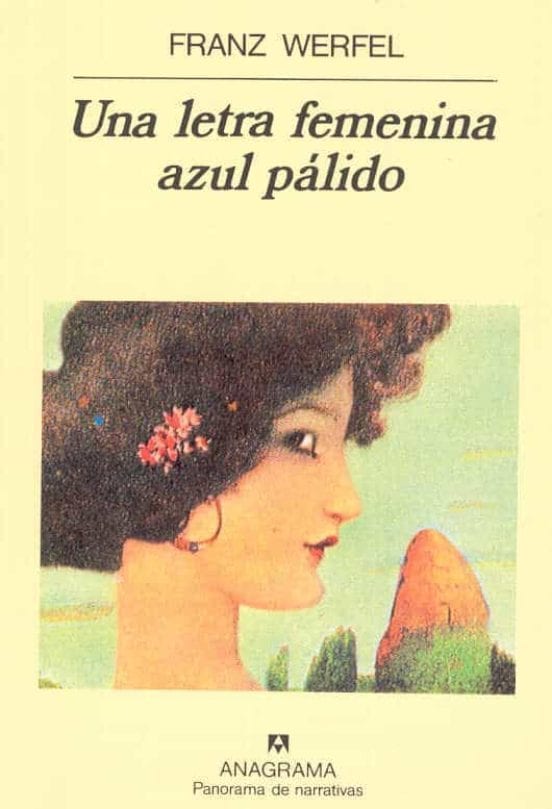 Portada de Una letra femenina azul pálido, de Franz Werfel