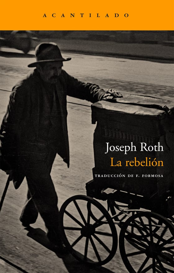 Portada de La rebelión, de Joseph Roth