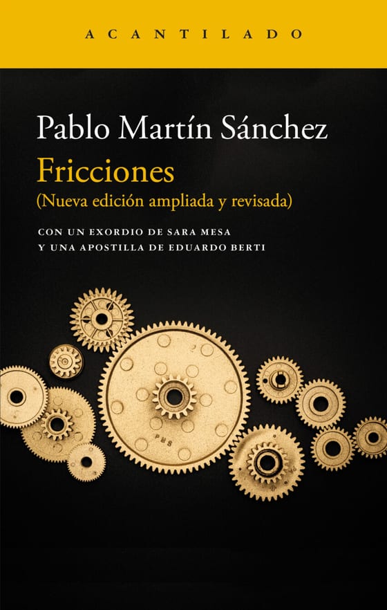 Coberta de Fricciones, de Pablo Martín Sánchez