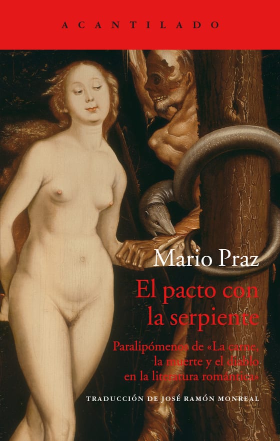 Coberta de El pacto con la serpiente, de Mario Praz