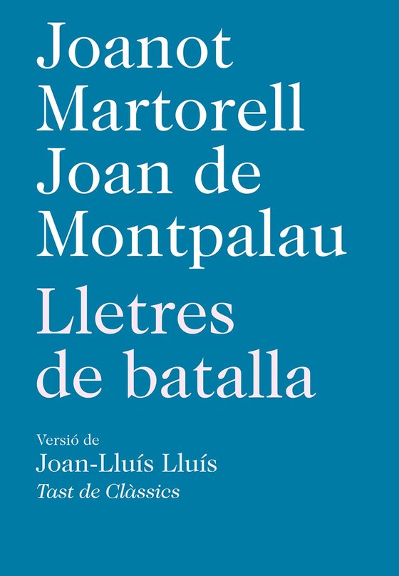 Coberta de Lletres de batalla, de Joanot Martorell