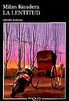 Coberta de La lentitud, de Milan Kundera