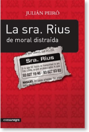 Portada de La Sra. Rius, de moral distraída, de Julián Peiró