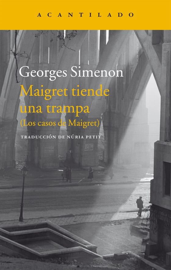 Portada de Maigret tiende una trampa, de Georges Simenon