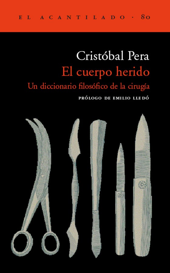 Coberta de El cuerpo herido, de Cristóbal Pera