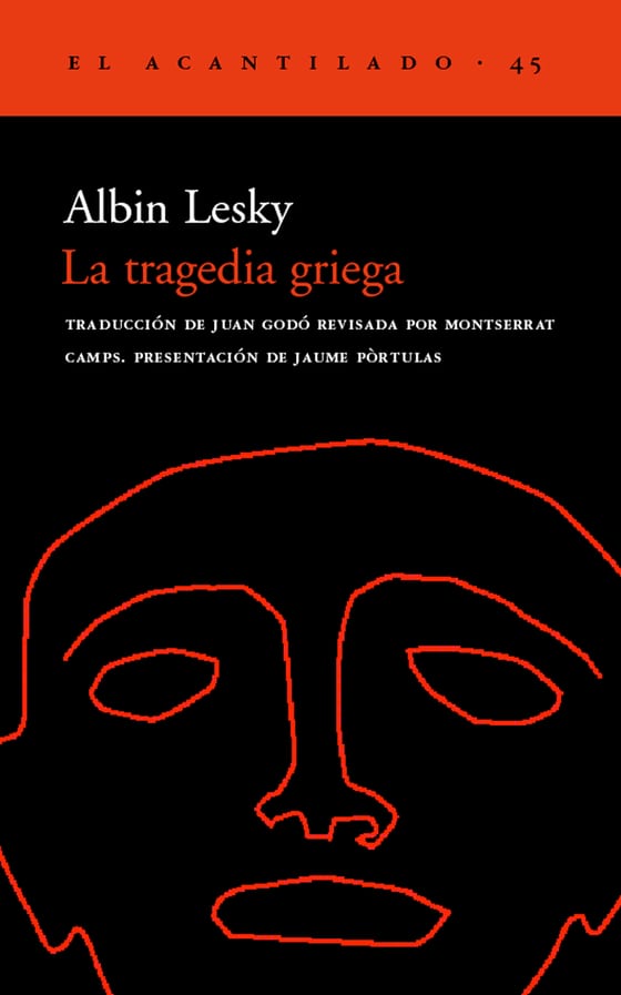 Coberta de La tragedia griega, de Albin Lesky