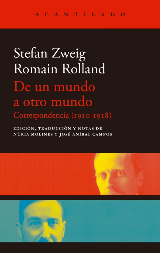 Portada de De un mundo a otro mundo, de Stefan Zweig y Romain Rolland