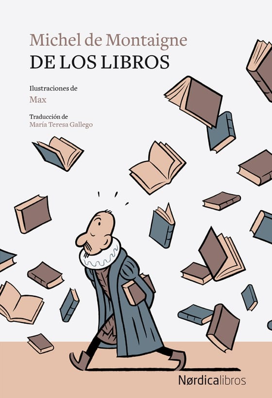 Coberta de De los libros, de Max y Michel de Montaigne