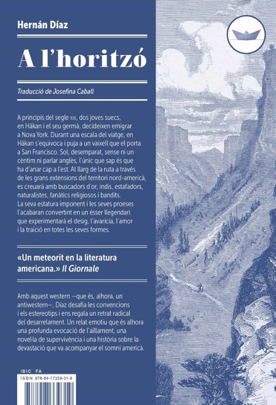 Coberta de A l'horitzó, d'Hernan Diaz