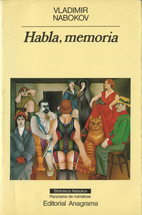 Portada de Habla, memoria, de Nabokov Vladimir