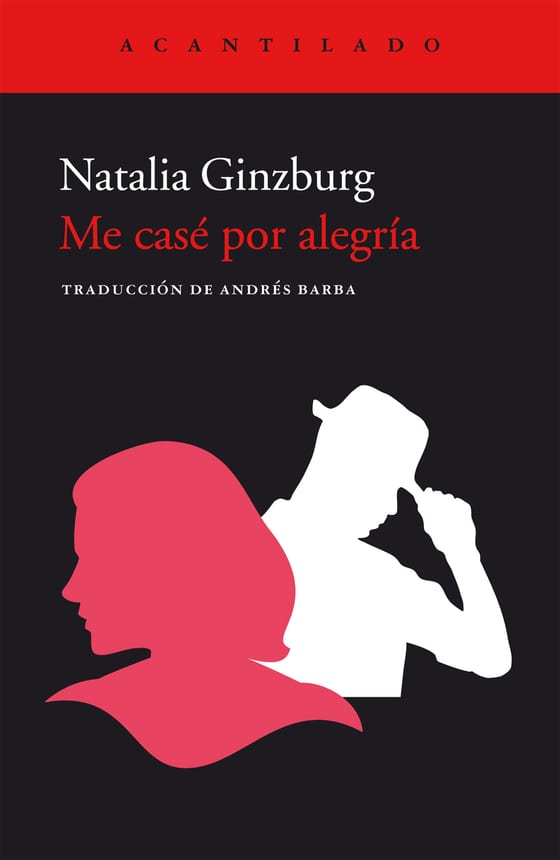 Coberta de Me casé por alegría, de Natalia Ginzburg
