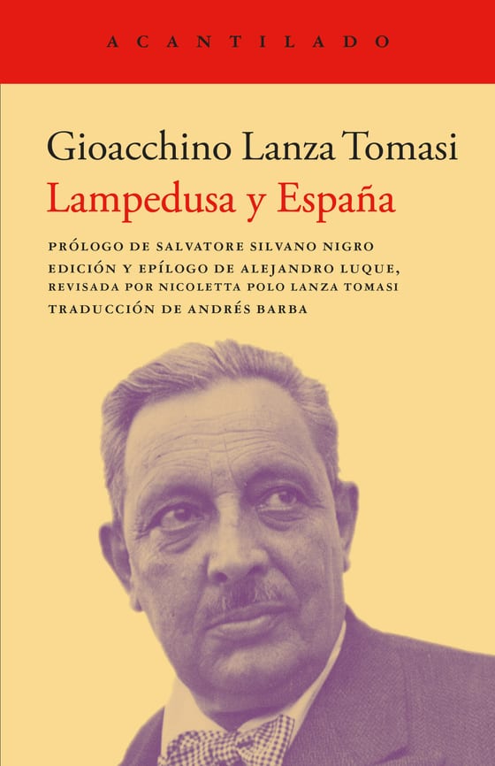Coberta de Lampedusa y España, de Gioacchino Lanza Tomasi