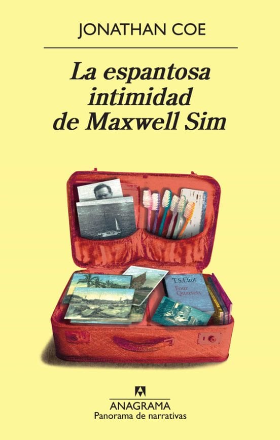 Portada de La espantosa intimidad de Maxwell Sim, de Jonathan Coe
