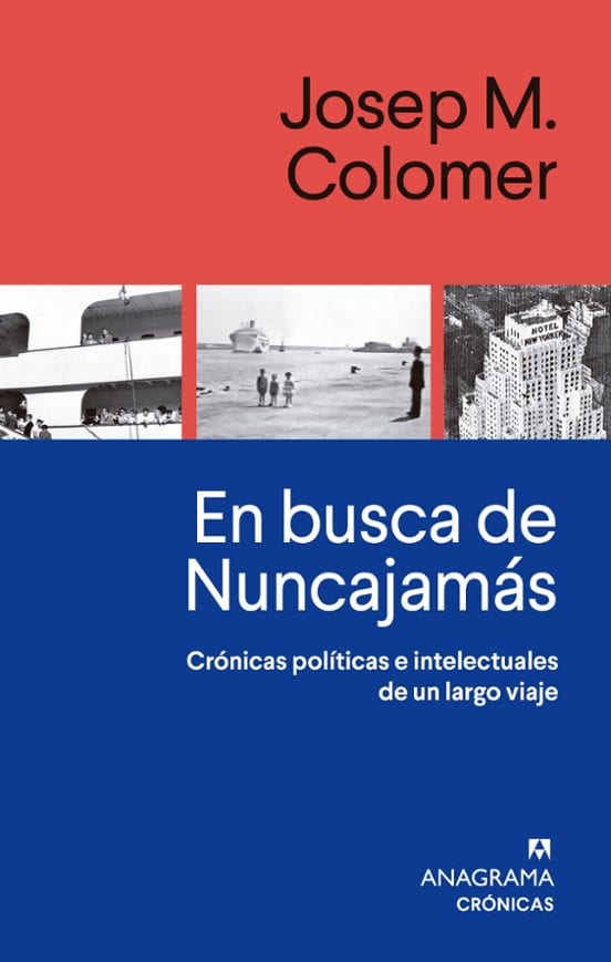 Coberta de En busca de Nuncajamás, de Josep M. Colomer