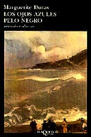 Coberta de Los ojos azules pelo negro, de Marguerite Duras