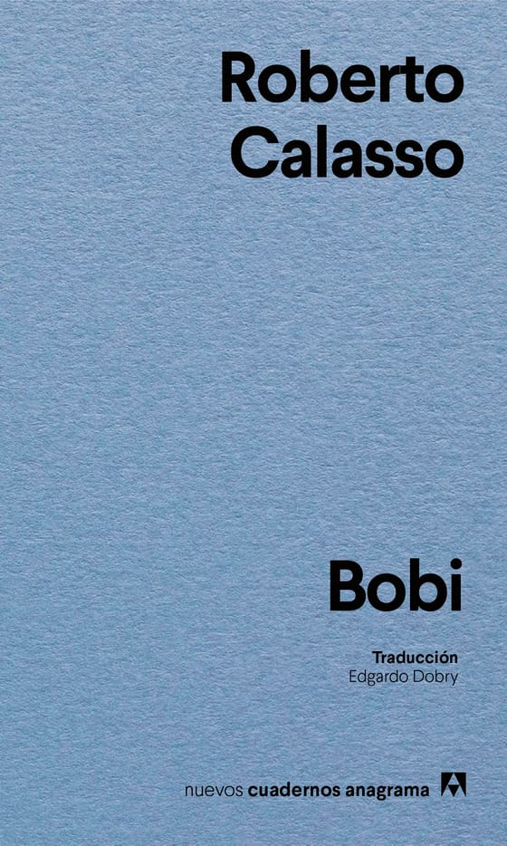 Coberta de Bobi, de Roberto Calasso
