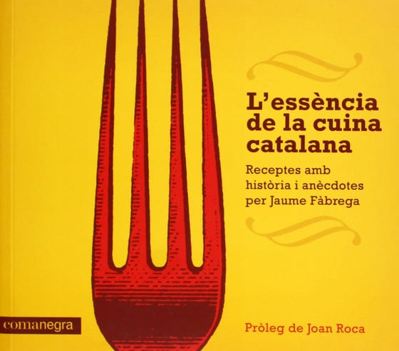 Coberta de L'essència de la cuina catalana, de Jaume Fàbrega