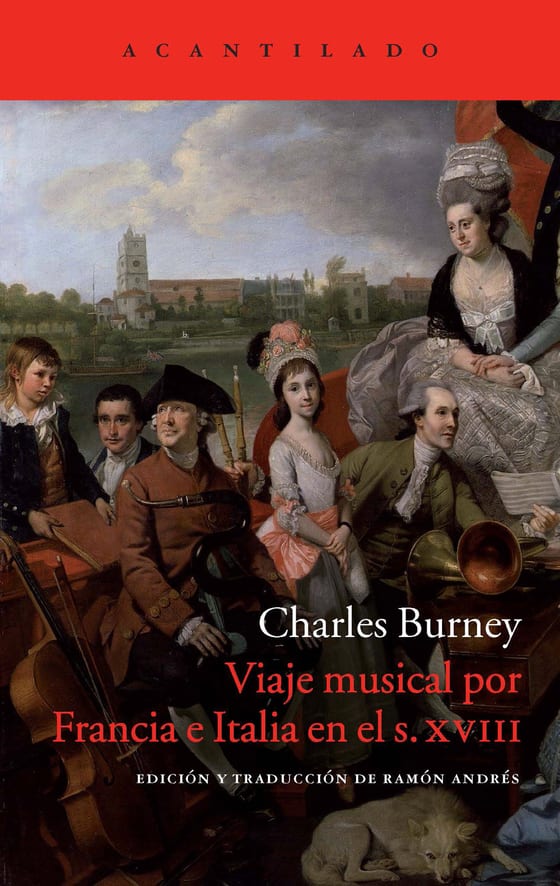 Portada de Viaje musical por Francia e Italia en el s. XVIII, de Charles Burney