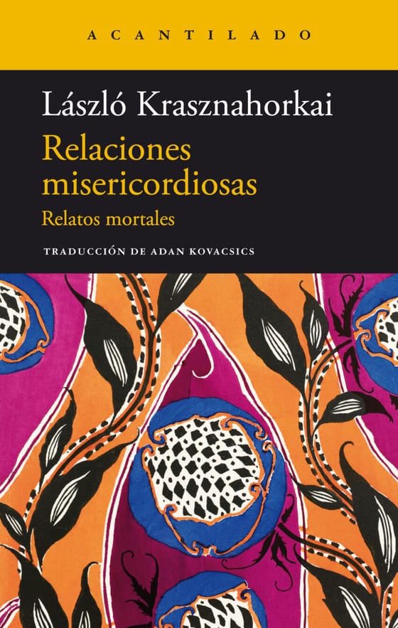 Coberta de Relaciones misericordiosas, de László Krasznahorkai