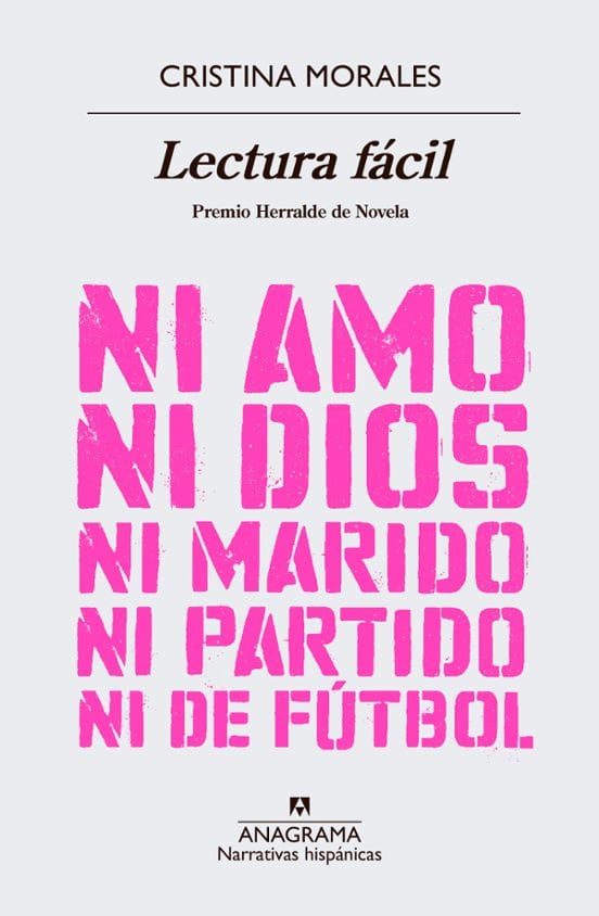 Portada de Lectura fácil, de Cristina Morales