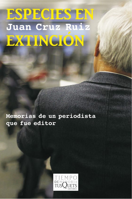 Portada de Especies en extinción, de Juan Cruz Ruiz