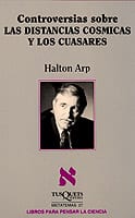 Portada de Controversias sobre las distancias cósmicas y los cuásares, de Halton Arp