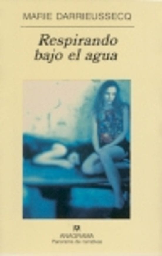 Coberta de Respirando bajo el agua, de Marie Darrieusecq
