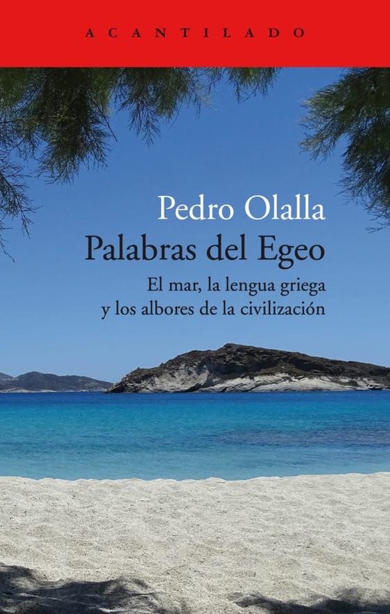 Coberta de Palabras del Egeo, de Pedro Olalla