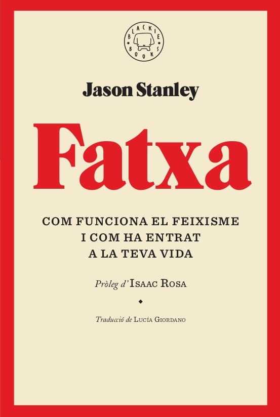 Coberta de Fatxa, de Jason Stanley