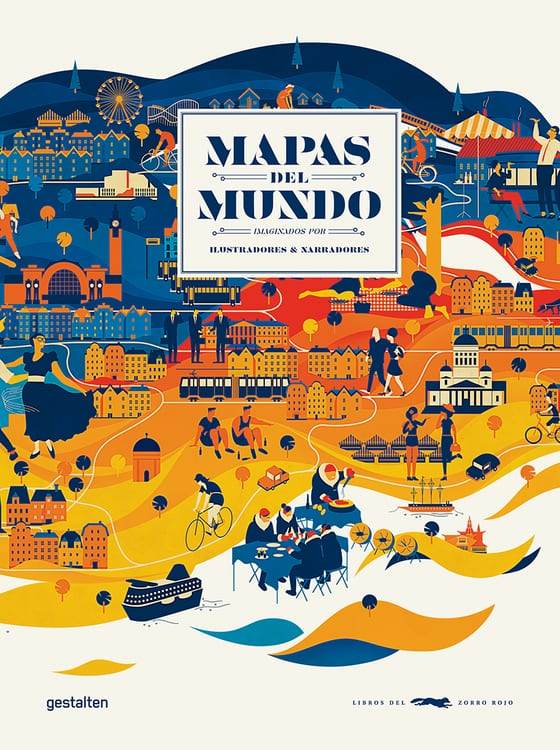 Portada de Mapas del mundo, de Laura Carlin