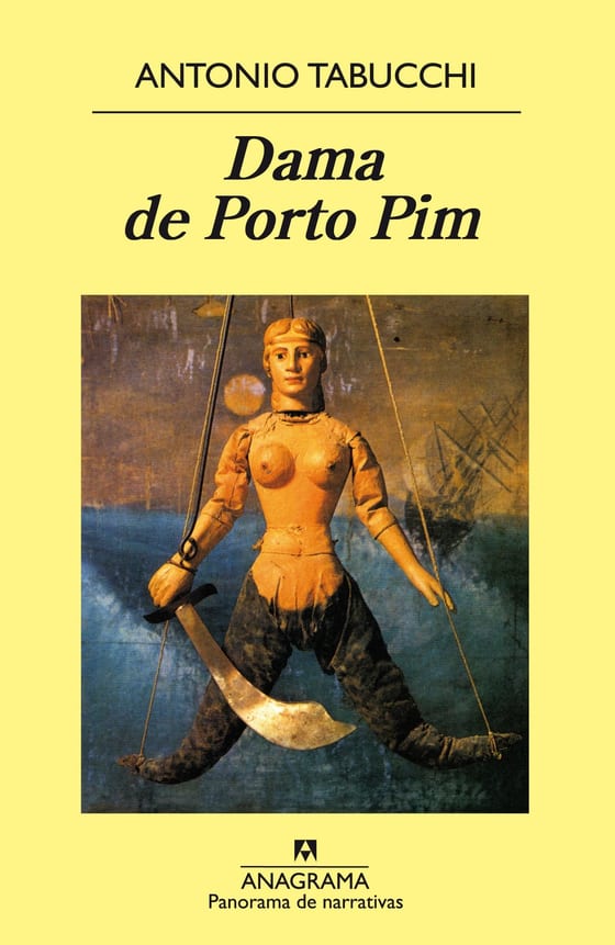 Portada de Dama de Porto Pim, de Antonio Tabucchi
