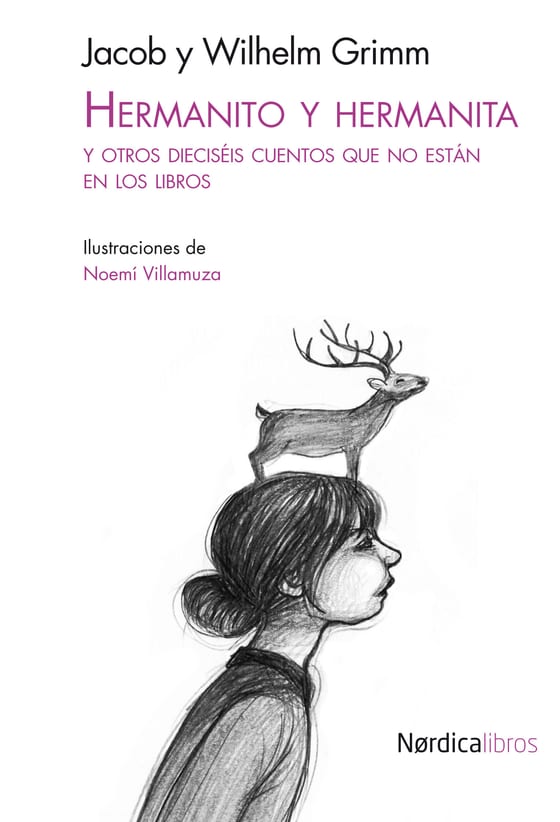 Coberta de Hermanito y hermanita, y otros dieciséis cuentos que no están en los libros, de Jacob y Wilhelm Grimm
