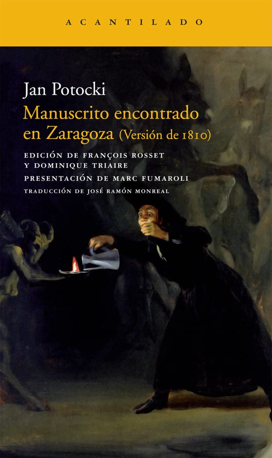 Portada de Manuscrito encontrado en Zaragoza (Versión de 1810), de Jan Potocki