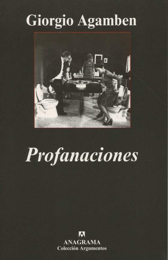 Portada de Profanaciones, de Giorgio Agamben