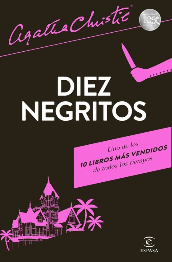 Portada de Diez negritos, de Agatha Christie